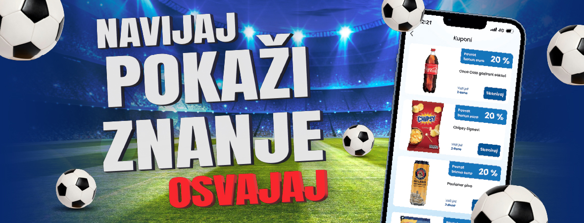 Navijaj, pokaži znanje, osvajaj – sportski kviz u SuperKartica aplikaciji
