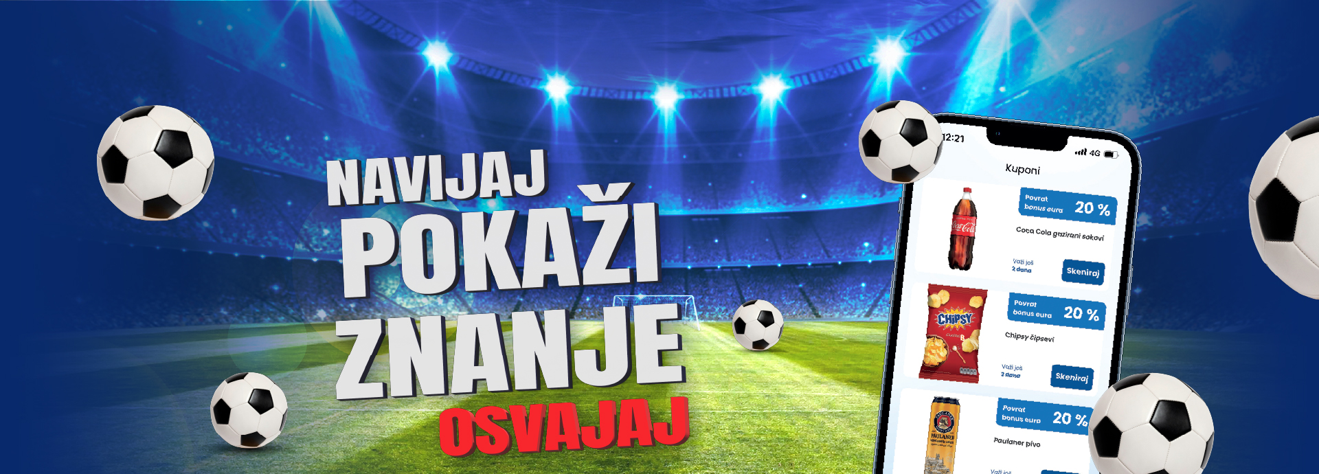 Nagradna igra navijaj, pokaži znanje, osvajaj nagrade!