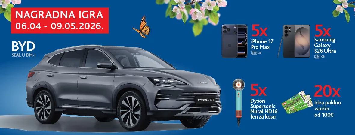 Nagradna igra Idea i SuperKartica – Stiglo je proljeće, sa Super Karticom sve je moguće!